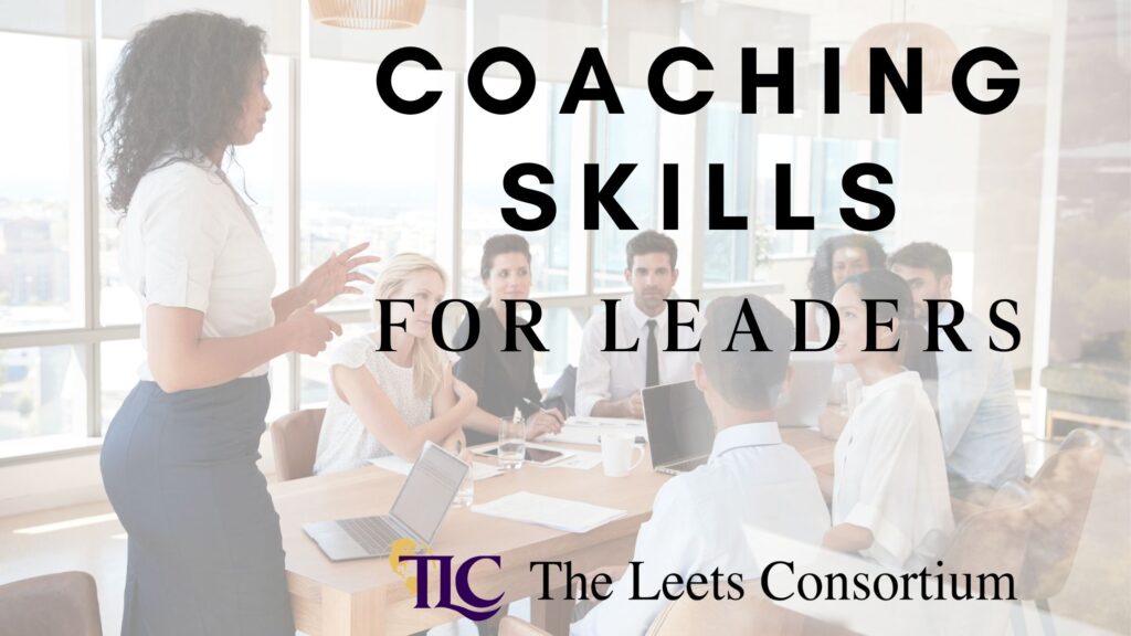 Coaching Skills for Leaders. Picture of a woman coaching her employees